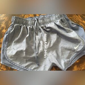 Nike Women's Heather Gray Athletic Shorts with Drawstring